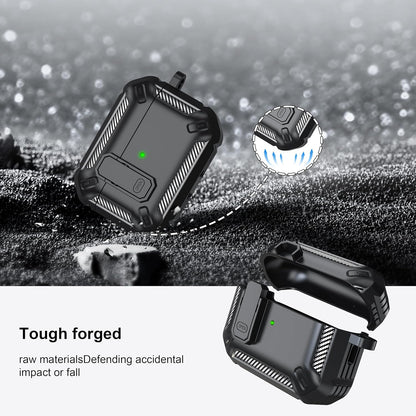 for Airpods Pro 2Nd Gen Protective Case with Cleaning Kit, Military Hard Case with Lock for Airpod Gen 2 Charging Case 2023, 2022, Black